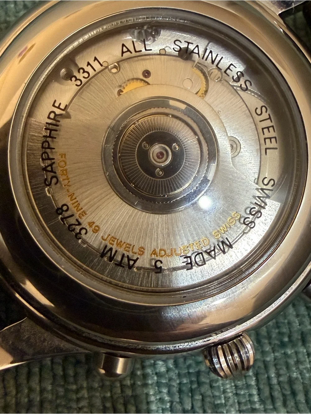 J. Chevalier Prestige Automatic Chronograph 49 Jewels Big Date Watch Ref 3278